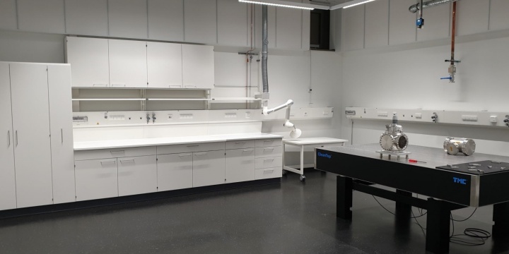 One of Hong group's precision optics labs